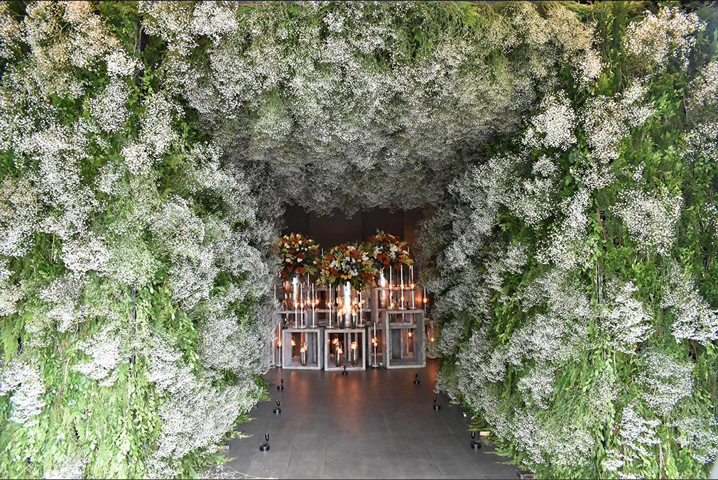 Túnel de flores en Zanq